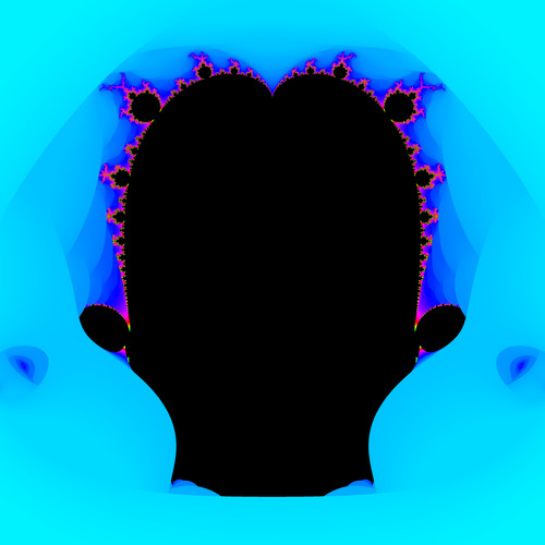 Head with blue wrapper 